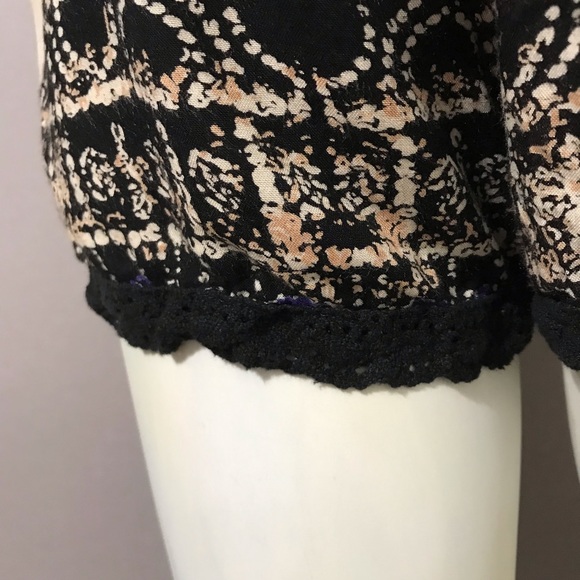 Angie Black | Tan | Purple Strapless Romper Sz-Small - Picture 10 of 11